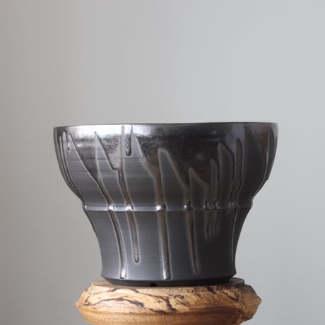Yuta Uchida / black glaze / humanity pot     no.512-98