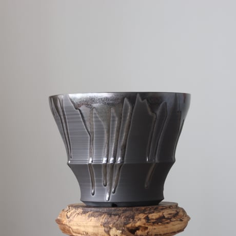 Yuta Uchida / black glaze / humanity pot     no.512-97