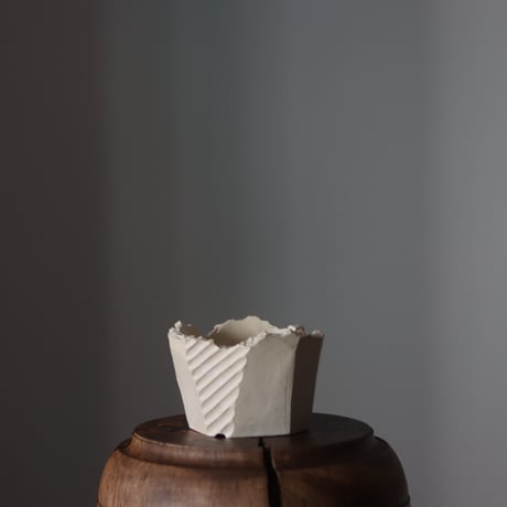 N/OH / 澪標 / matt white ＋Line / XS  no.202-49