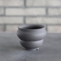 takero pot / ヤキシメ クロ (3号)   no.208-59