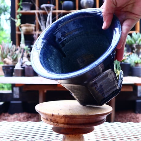 Tadao  Akutsu 〝瑠璃油″ ／ humanity pot       no.580
