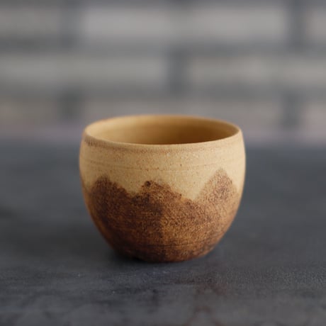 Masato Akutsu / crack ocher / humanity pot (3号)  no.824-25