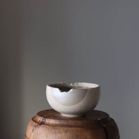 N/OH / コロ鉢 / classic white＋Moon / XS   no.209-202