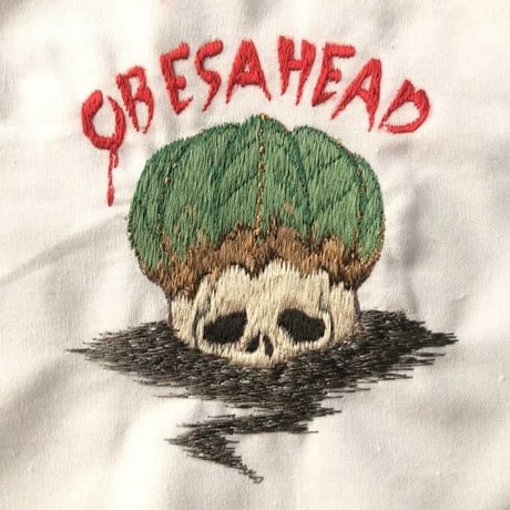 humanity×MENOSYAMA 【poorpatch T-shirt】obesa-head（WHITE）予約販売