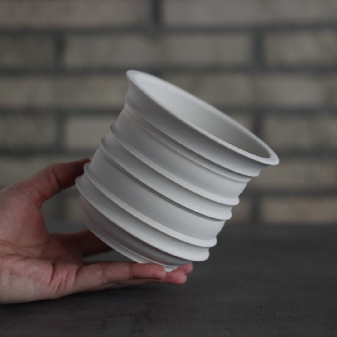 takero pot / 白 (4号) no.201-12 | 芽の巣山