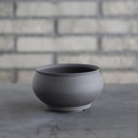 takero pot / ヤキシメ クロ (4号)   no.208-39