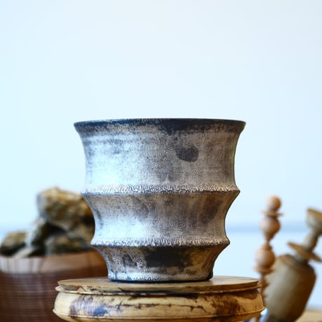 Atsushi Funakushi〝ashman silver″ / humanity pot    no1112-64