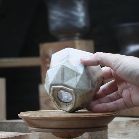 P&A ceramic ware / polygon pot 　no.108-125