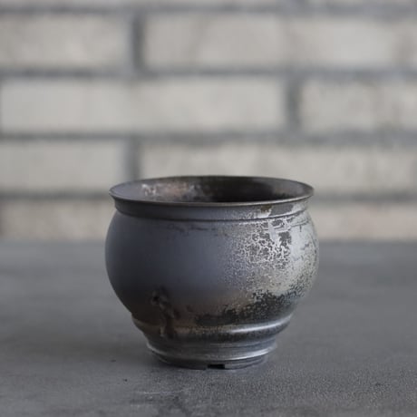 takero pot / mushikui / 炭化焼成 (3号)  no.531-99