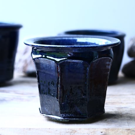 Tadao  Akutsu 〝瑠璃油″   /   humanity pot       no.91359