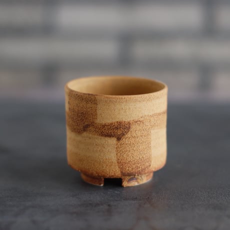 Masato Akutsu / crack ocher / humanity pot (2.5号)  no.824-31