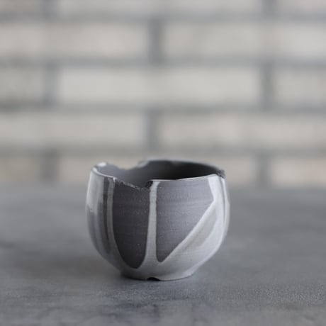 N/OH / コロ鉢 / RUNNY GRAY ＋ Moon / XS (2.5号)  no.1109-241