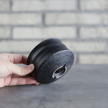 Yuta Uchida / black clay (3号鉢)  no.125-36