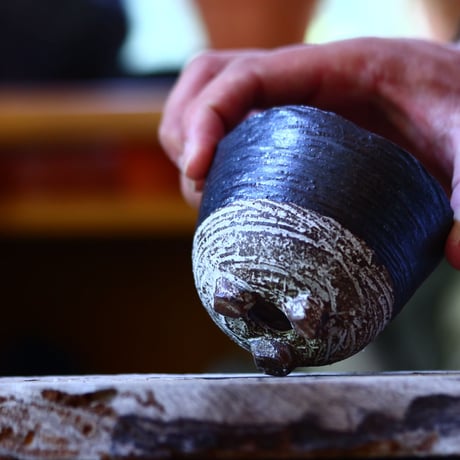 joint pot   安西桂   ×   安西岳郎   親子鉢〝土の子″  S  no.82361
