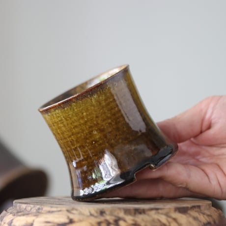 Masato Akutsu〝brown glaze″ / humanity pot    no.609-19