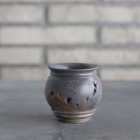 takero pot / mushikui / 炭化焼成 (2号)  no.531-109