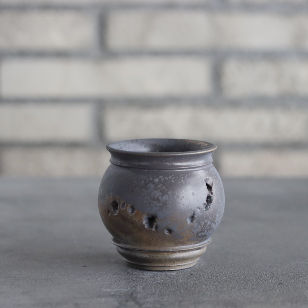 takero pot / mushikui / 炭化焼成 (2号) no.531-109 |