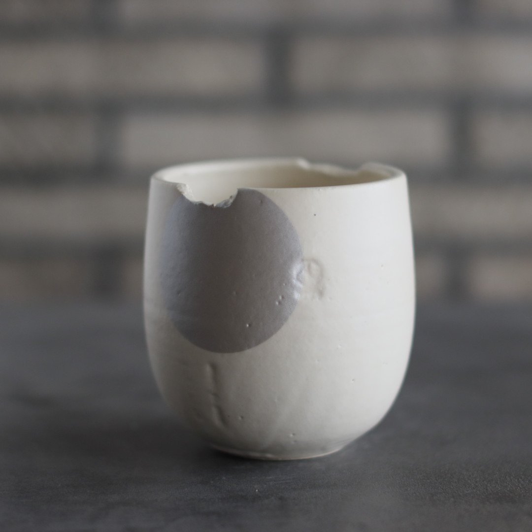 N/OH / コロ鉢 / white ＋ Moon / SS (3号) no.1109-44