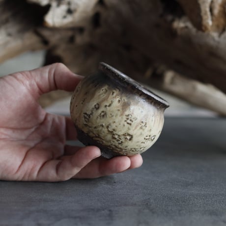 TAKERO POT / Tsubo / “Nakagawa glaze” (2号)   no.525-27