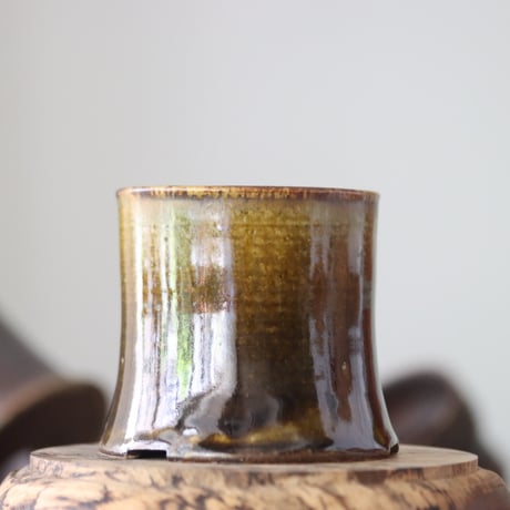 Masato Akutsu〝brown glaze″ / humanity pot    no.609-24