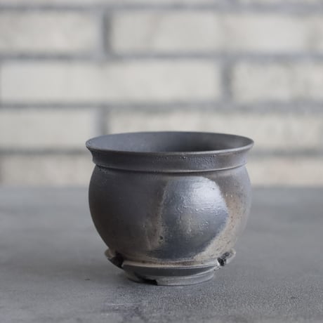 takero pot / mushikui / 炭化焼成 (3号)  no.531-103