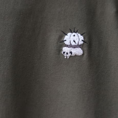 humanity×MENOSYAMA 【poorpatch T-shirt】CINEREAHEAD (シティグリーン) 予約販売