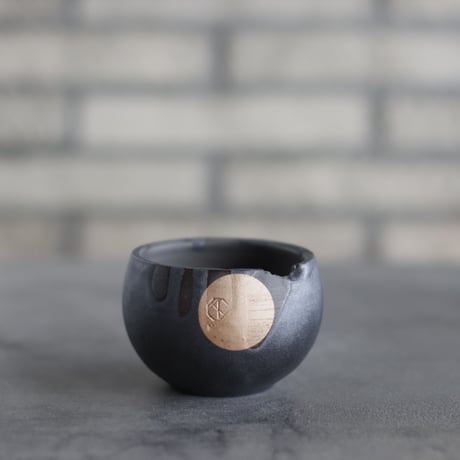 N/OH / コロ鉢 / RUNNY BLACK ＋ Moon / XS (2.5号)  no.1109-261