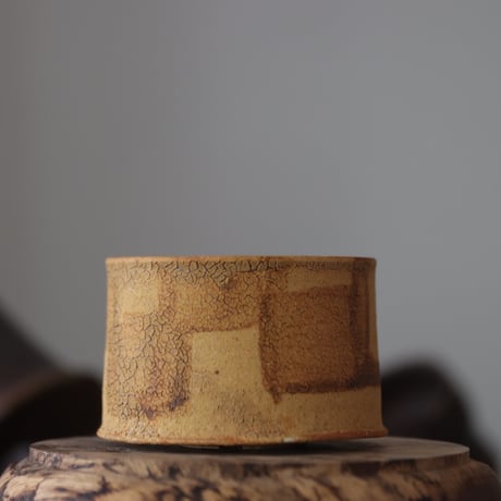Masato Akutsu〝crack ocher″ / humanity pot    no.609-26