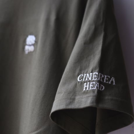 humanity×MENOSYAMA 【poorpatch T-shirt】CINEREAHEAD (シティグリーン) 予約販売