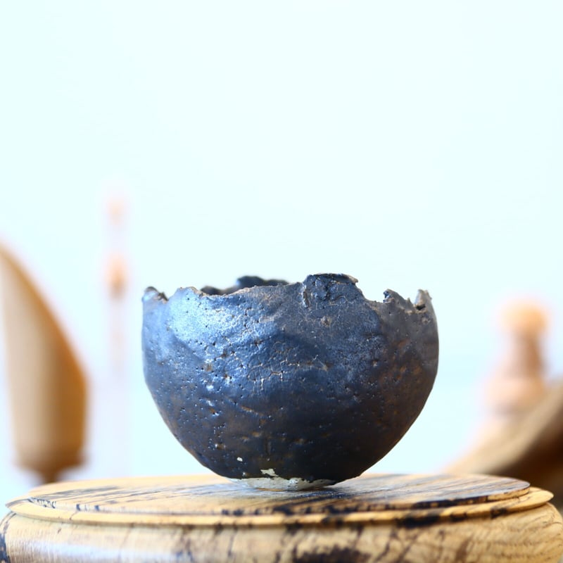 たけろうポット　チギリ　S たけろうポット / ちぎり/ 白サビ / ツブ / S no.211-20 | 芽の巣山