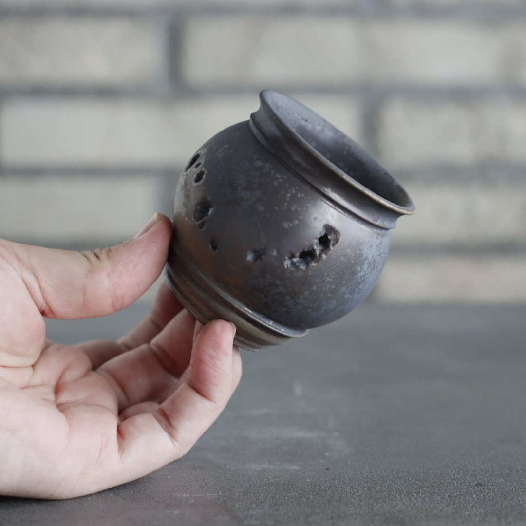 takero pot / mushikui / 炭化焼成 (2号) no.531-109 |