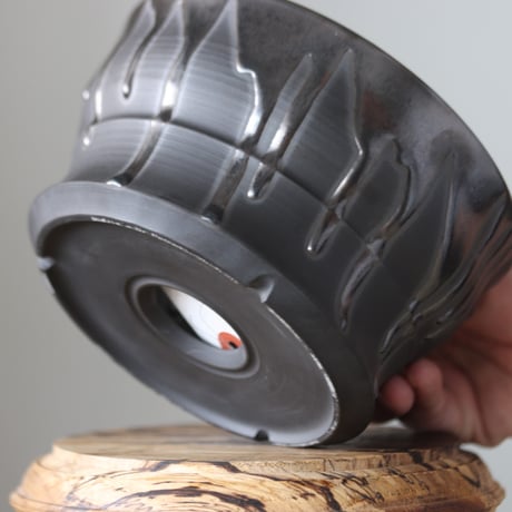 Yuta Uchida / black glaze / humanity pot     no.512-78