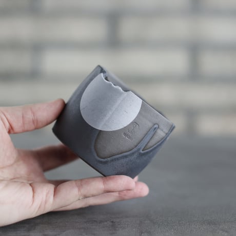 N/OH / コロ鉢 / RUNNY BLACK ＋ Moon / XS (2.5号)  no.1109-256