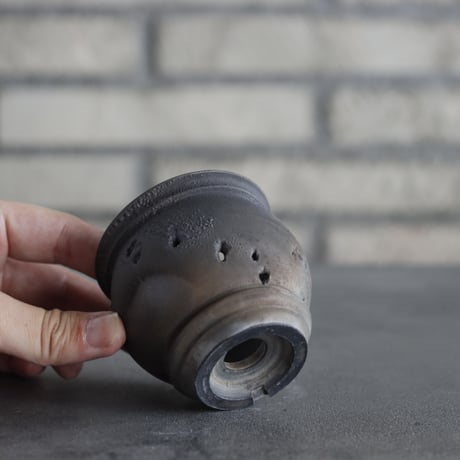 takero pot / mushikui / 炭化焼成 (2.5号)  no.531-110