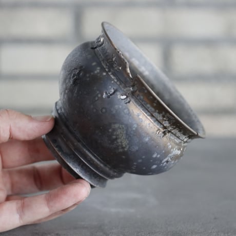 takero pot / mushikui / 炭化焼成 (3.5号)  no.531-81