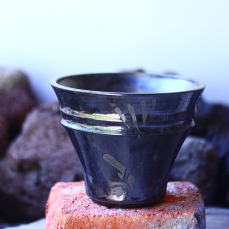 Yuta  Uchida 〝black  glaze″   /   humanity pot       no.42547