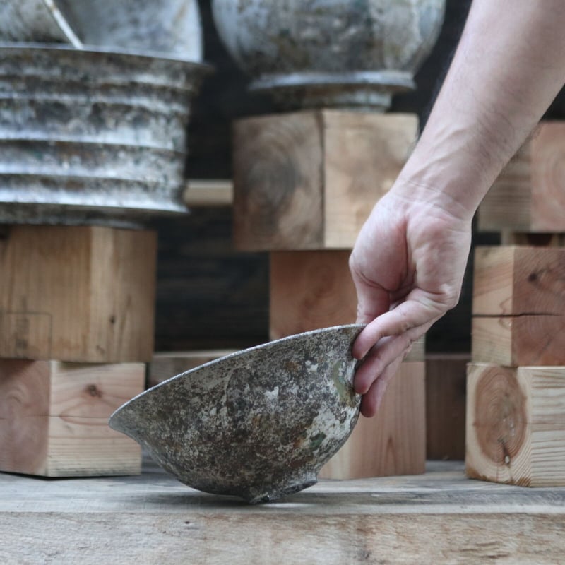 たけろうポット / 大鉢 / シロサビ+ミドリ【イベント限定鉢】(A) たけろうポット / 大鉢 / シロサビ+ミドリ【イベント限定鉢】(A