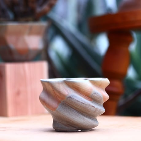 P&A ceramic ware / spiral pot 　no.612-P09