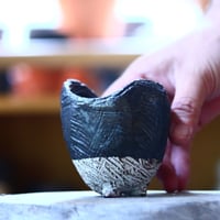 joint pot   安西桂   ×   安西岳郎   親子鉢〝土の子″ S   no.1018-33