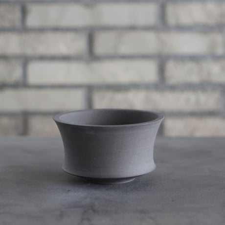 takero pot / ヤキシメ クロ (4号)   no.208-49
