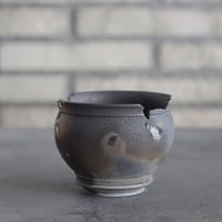 takero pot / mushikui / 炭化焼成 (3号)  no.531-101