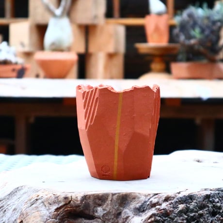 N/OH  澪標 / SS / Persimmon + gold line     no.417/66