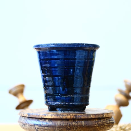 Tadao Akutsu〝瑠璃釉″ / humanity pot    no514-At1