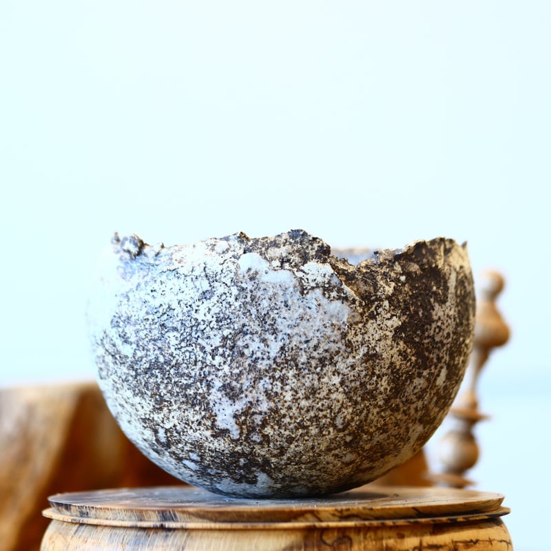 たけろうポット/ チギリ / シロサビ / L たけろうポット / ちぎり/ 白サビ / ツブ / L no.211-60 | 芽の巣山