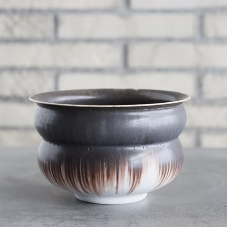 たけろうポット / 大鉢 / シロサビ+ミドリ【イベント限定鉢】(C)