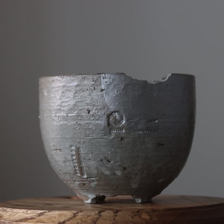 N/OH / コロ鉢 / Blue gray + Moon / SS   no.728-39