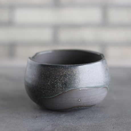N/OH / コロ鉢-Strokes / Green × rich Black  / SS (3.5号)  no.503-295