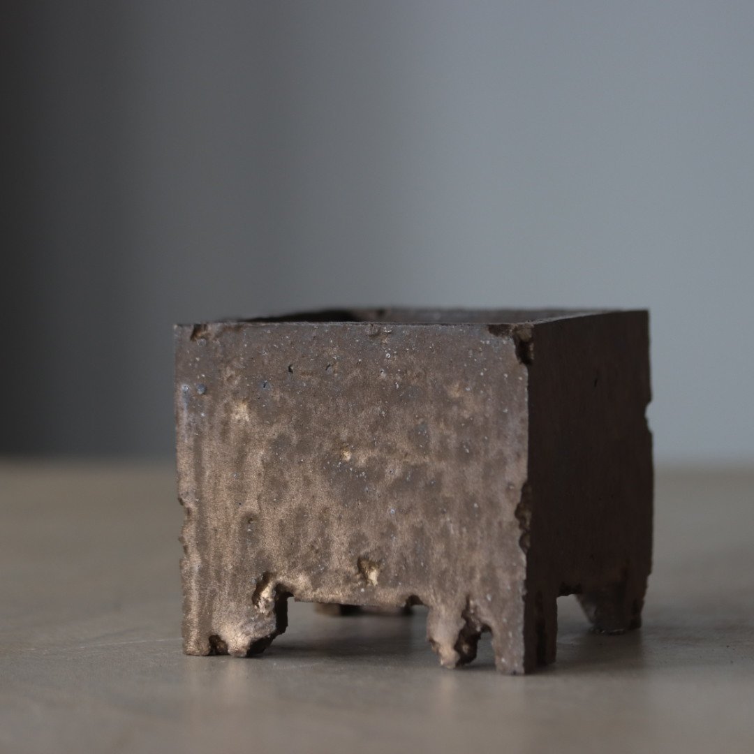 たけろうポット 角鉢 ムシクイ テツサビ たけろうポット/ 角鉢 / ムシクイ / テツサビ / S no.1006-13