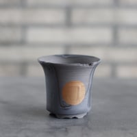 たけろうポット シロサビ シリンダー(浅) S no.221/S5 | 芽の巣山