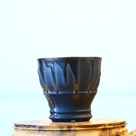 Yuta Uchida / black glaze / humanity pot    no.1231-9